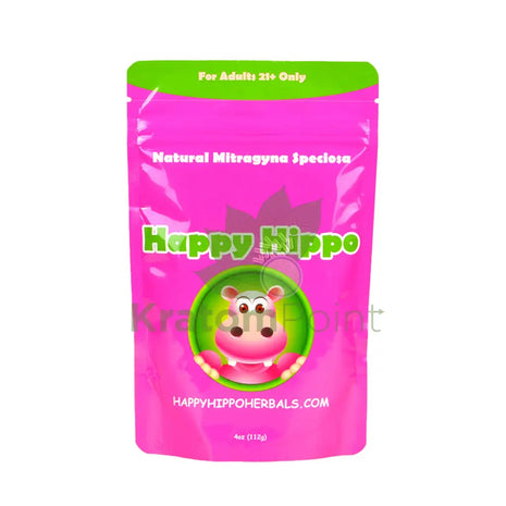 Happy Hippo 4oz kratom powder, White Bali