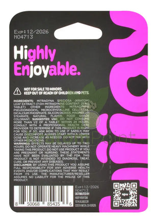 Hijoy 7-Hydroxymitragynine + Pseudo Purple Reign Kratom 4 Tablets Hydroxy