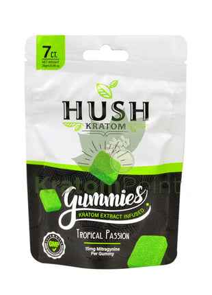 Hush Kratom Gummies Tropical Passion 1 Pouch