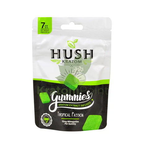 Hush Kratom Gummies Tropical Passion 1 Pouch