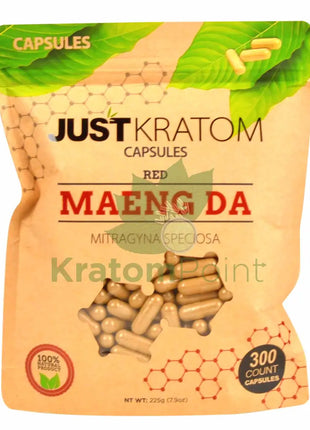 Just Kratom Red Maeng Da Capsules 300 Count