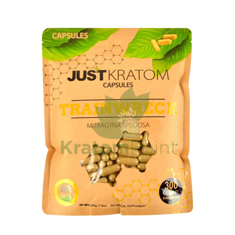 Just Kratom Trainwreck capsules 300 count