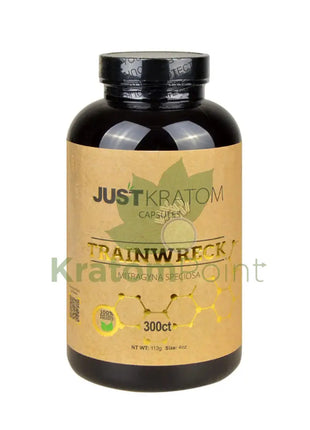 Just Kratom Trainwreck Capsules 300 Count