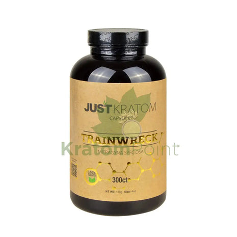 Just Kratom Trainwreck Capsules 300 Count