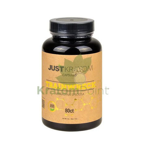 Just Kratom Trainwreck Capsules 80 Count