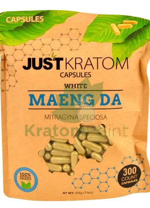 Just Kratom White Maeng Da Capsules 300 Count