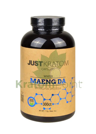 Just Kratom White Maeng Da Capsules 300 Count