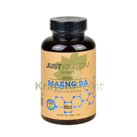 Just Kratom White Maeng Da Capsules 80 Count