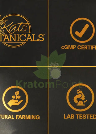 Kats Botanicals, Lab tested and CGMP certified