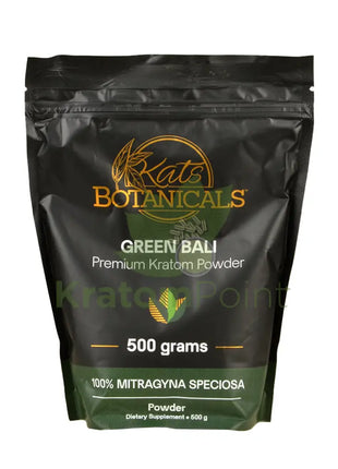 Kats Botanicals Green Bali Kratom Powder, 500 grams