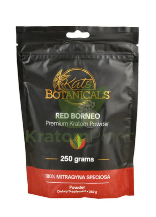 Kats Botanicals Red Borneo Kratom Powder, 250 grams