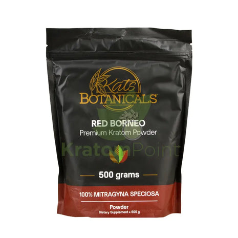 Kats Botanical Red Borneo Kratom Powder, 500 grams