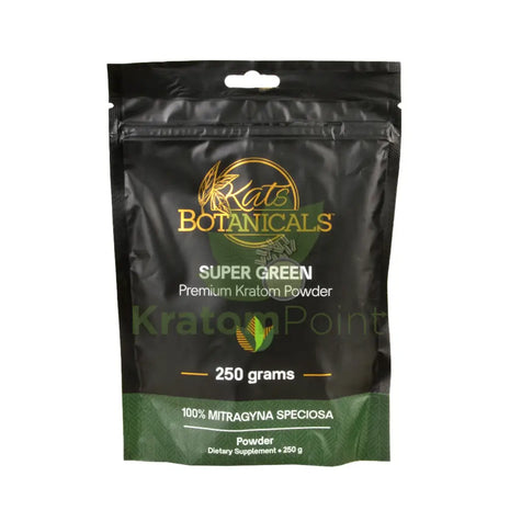 Kats Botanicals Super Green Kratom Powder, 250 grams