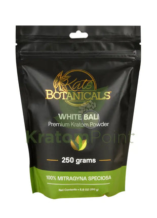 Kats Botanicals White Bali Kratom Powder 250 Grams