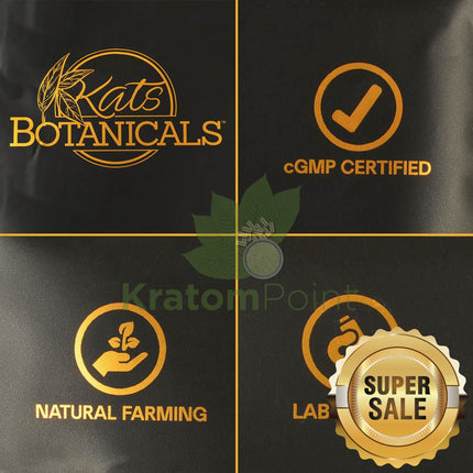 Kats Botanicals, Lab tested, natural farming practices and CGMP certified