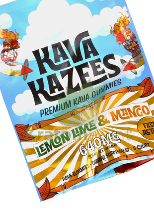 Kava Kazees Premium Gummies 640Mg Lemon Lime & Mango