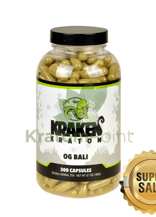 Kraken Kratom Bali 300 Capsules