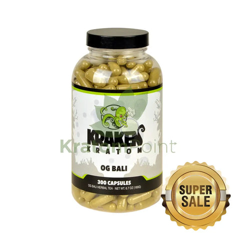 Kraken Kratom Bali 300 Capsules