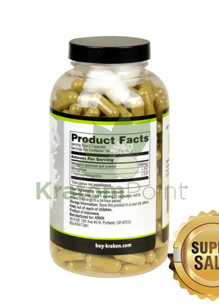 Kraken Kratom Bali 300 Capsules