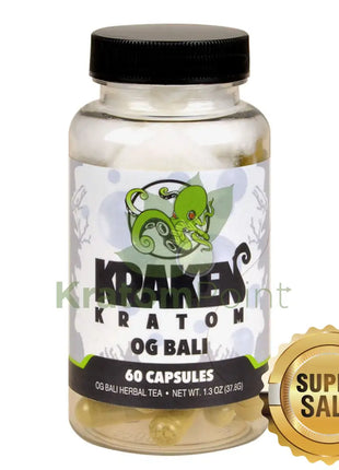 Kraken Kratom Bali 60 Capsules