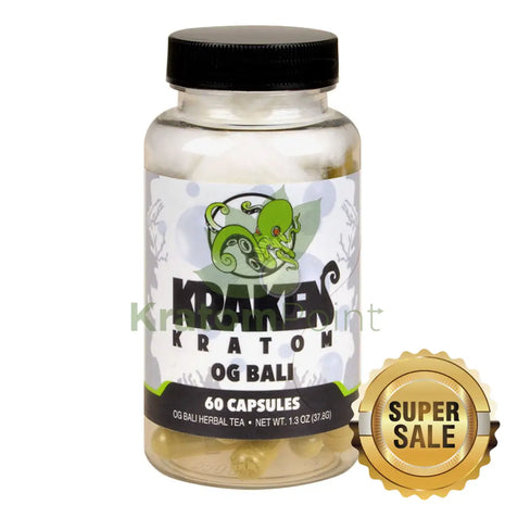 Kraken Kratom Bali 60 Capsules