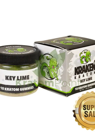 Kraken Kratom Key Lime Gummies 10 Count