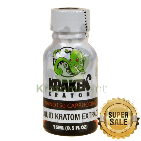 Kraken Kratom Liquid Extract 15Ml Nano 150 Cappuccino