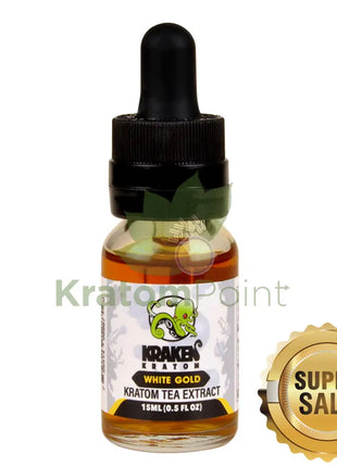 Kraken Kratom Liquid Shots 15Ml White Gold Tea Extract