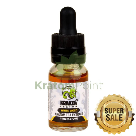 Kraken Kratom Liquid Shots 15Ml White Gold Tea Extract