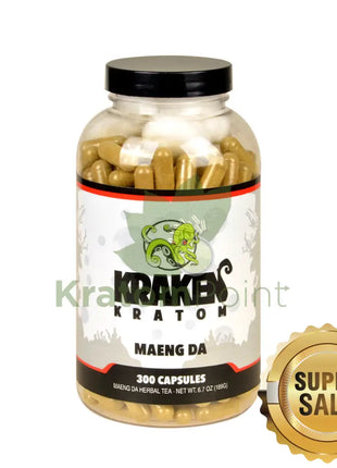 Kraken Kratom Maeng Da 300 Capsules