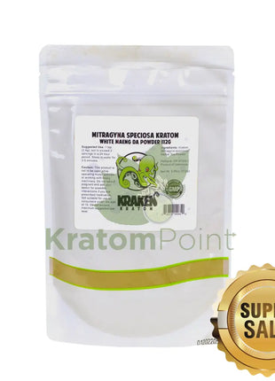 Kraken Kratom Powder 112g, White Maeng Da-back