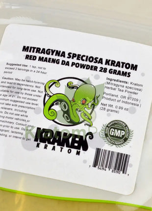 Kraken Kratom Powder 28G Red Maeng Da