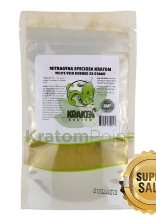 Kraken Kratom Powder 28G White Borneo