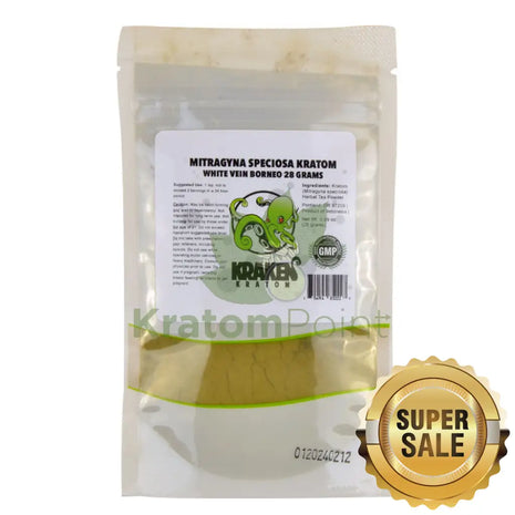 Kraken Kratom Powder 28G White Borneo