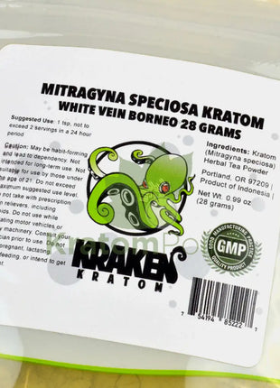 Kraken Kratom Powder 28G White Borneo