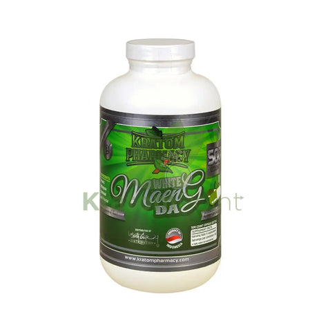 Kratom Pharmacy White Maeng Da, 500 count bottle