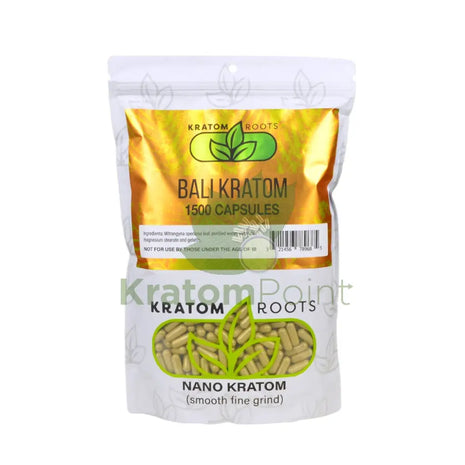 Kratom Roots Nano Bali 1500 Capsules