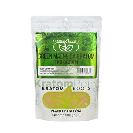 Kratom Roots Nano Green Maeng Da 1000 Grams (1Kg)