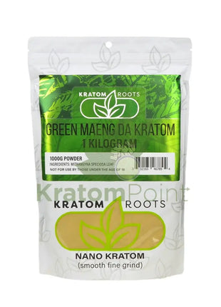 Kratom Roots Nano Green Maeng Da 1000 Grams (1Kg)