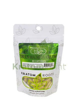 Kratom Roots Nano Green Maeng Da 80 Capsules