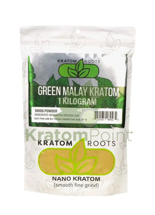 Kratom Roots Nano Green Malay 1000 Grams (1Kg)