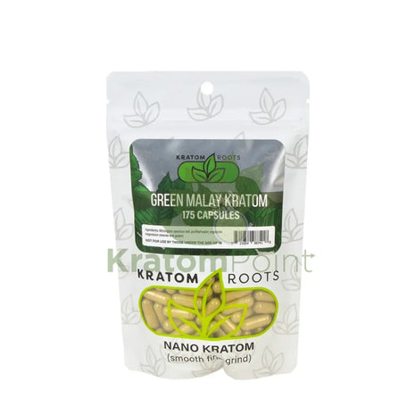 Kratom Roots Nano Green Malay 175 Capsules