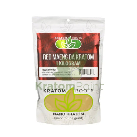 Kratom Roots Nano Red Maeng Da 1000 Grams (1Kg)