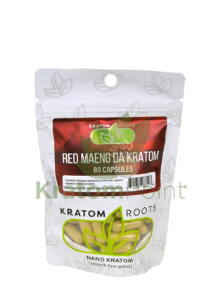 Kratom Roots Nano Red Maeng Da 80 Capsules