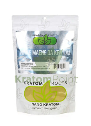 Kratom Roots Nano White Maeng Da 1000 Grams (1Kg)