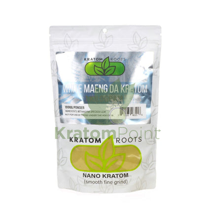 Kratom Roots Nano White Maeng Da 1000 Grams (1Kg)
