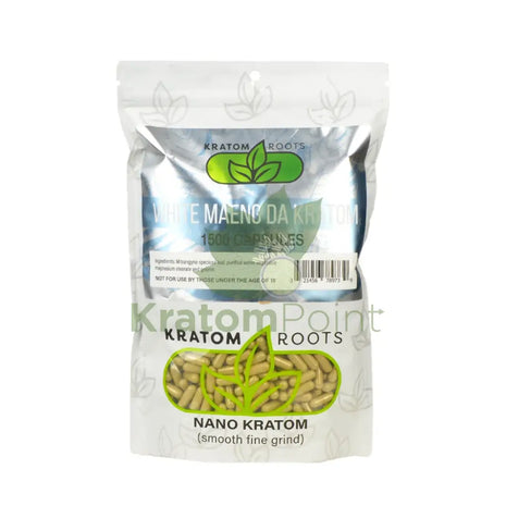 Kratom Roots Nano White Maeng Da 1500 Capsules