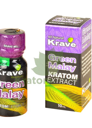 Krave Green Malay Kratom Extract, 10ml, 1 bottle