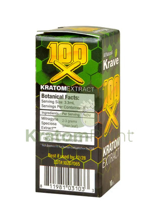 Krave Kratom 100X Extract 10Ml 1 Bottle