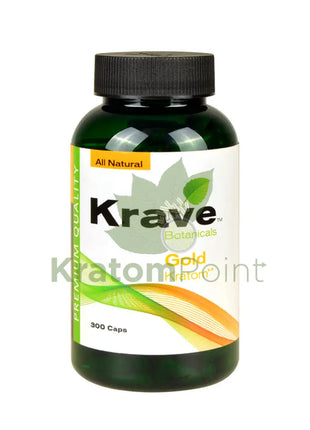 Krave Kratom Gold Capsules, 300 count